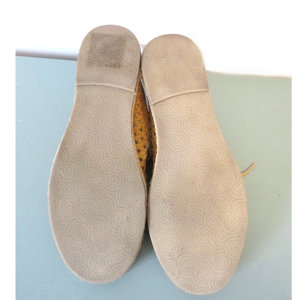 Seychelles Woven Leather Lace-Up‎ Flats Yellow Esprasrile Soul Casual Oxford 10 - Picture 9 of 11